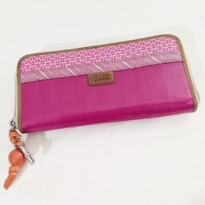 Fossil key per pink wallet